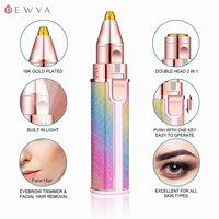 2-in-1 Electric Eyebrow Trimmer and Facial Hair Shaver for Women – Rechargeable Precision Hair Remover