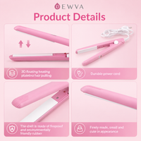 Mini Ceramic Hair Straightener – Portable Travel Flat Iron