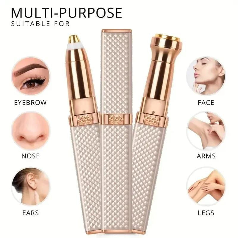DEWVA 2-in-1 eyebrow and facial hair remover, multi-purpose