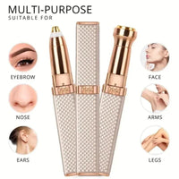 DEWVA 2-in-1 eyebrow and facial hair remover, multi-purpose